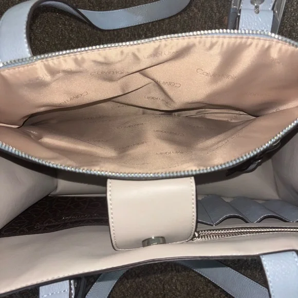 Calvin Klein Blue Tote Bag - Picture 4 of 12